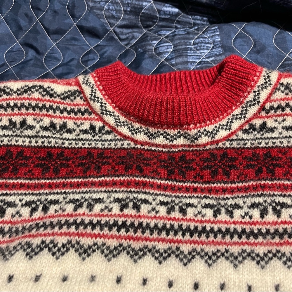 Land’s End 100% Wool Fair Isle Sweater